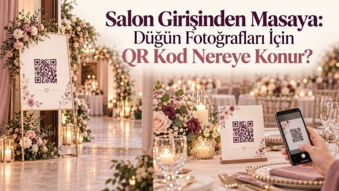 Salon Girişinden Masaya: Düğün Fotoğrafları İçin QR Kod Nereye Konur?